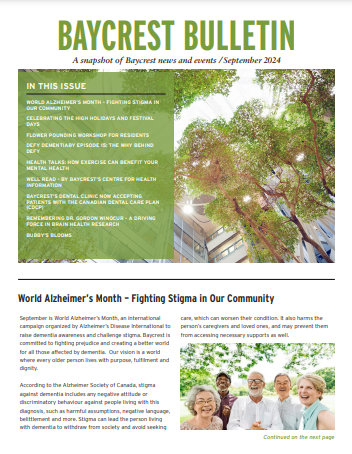 Baycrest Bulletin - September 2024